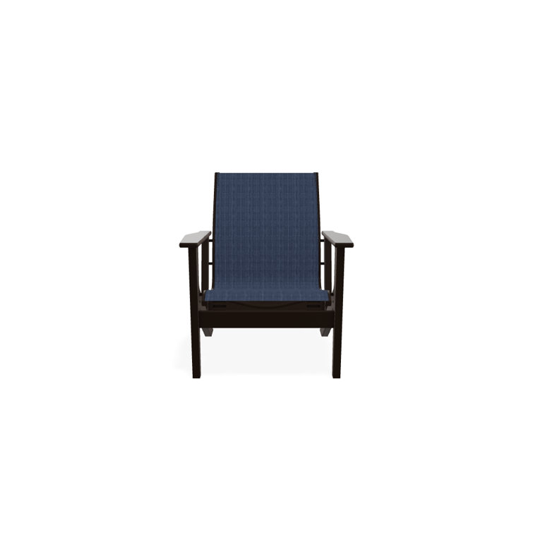 Blue sling patio online chair